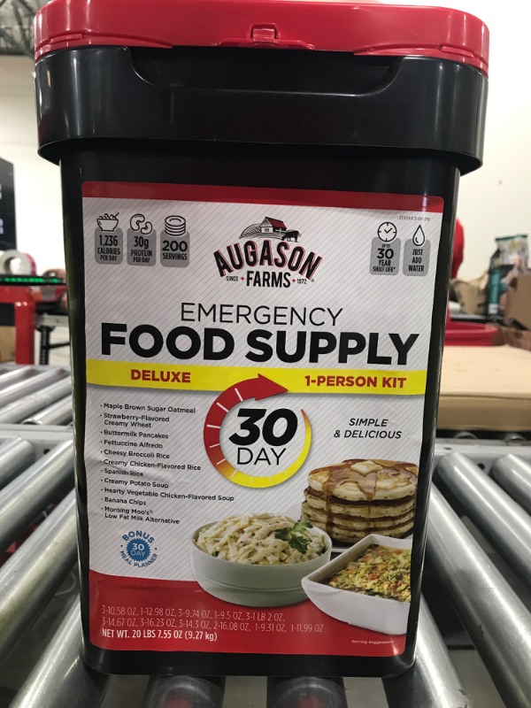 Photo 2 of AUGASON FARMS Deluxe 30-Day Emergency Food Supply 5-Gallon Survival Food

