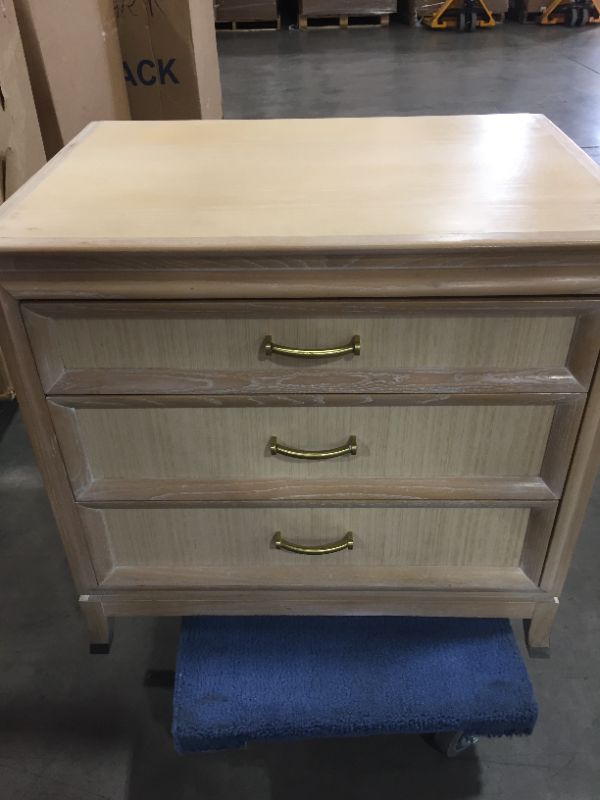 Photo 1 of 3 DRAWER NIGHT STAND 20L X 26W X 28H INCHES