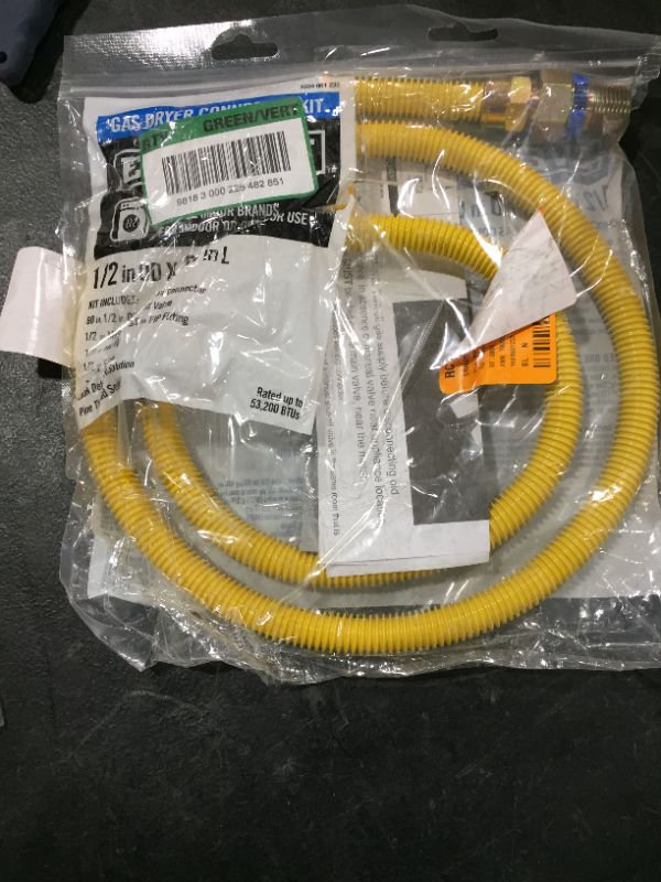 Photo 2 of Everbilt 5 Ft. Gas Dryer Connector Kit