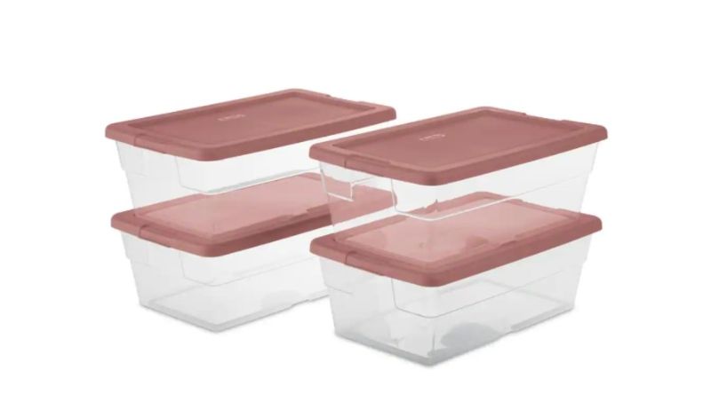 Photo 1 of 6 qt. Storage Tote (Set of 4)