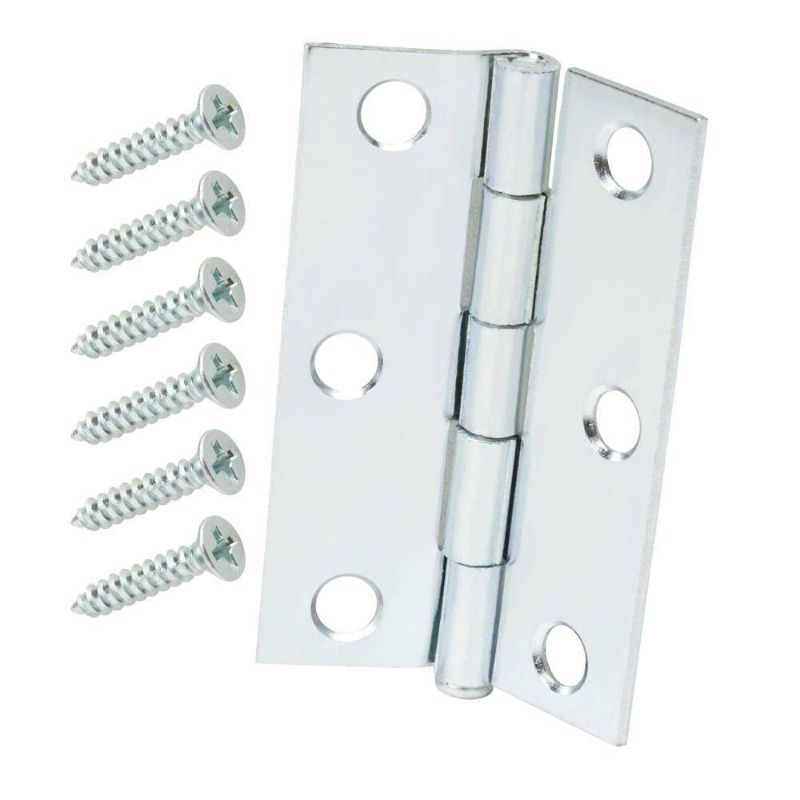Photo 1 of 2pk Everbilt 3 in. Zinc-Plated Narrow Utility Hinge (2-Pack)