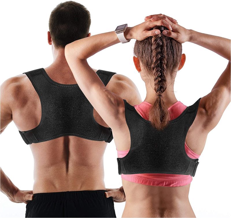 Photo 2 of Posture Corrector for Men and Women | Discreet Under Clothes Comfortable and Effective Clavicle Brace for Neck Shoulder Back Pain Relief Fully Adjustable Spinal Brace for Slouching
