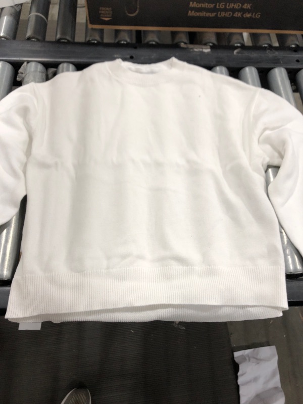 Photo 1 of Daily Ritual Women's 100% Cotton Long-Sleeve Crewneck Sweater

