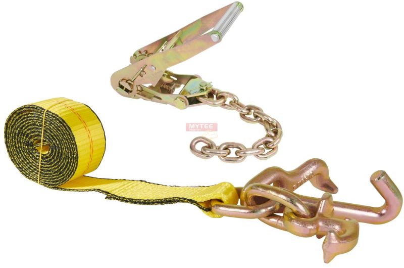 Photo 1 of (4 pc) 2" Ratchet w/ 12" Chain Extension & 8' RTJ Strap
