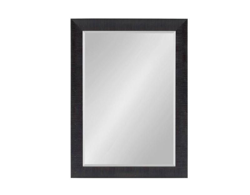 Photo 1 of 18" " x 24" Reyna Rectangle Wall Mirror Black - Kate & Laurel All Things Decor
