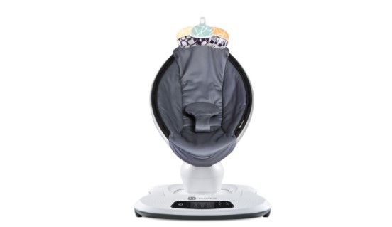 Photo 1 of 4momsÂ® MamaRooÂ®4 5 Unique Motions Bluetooth Enabled Baby Swing Dark Grey Cool Mesh