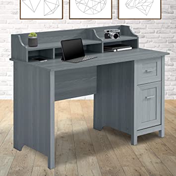 Photo 1 of Techni Mobili Classic Office Storage Writing Desk, Grey (box 2 of 2 incomplete set)
