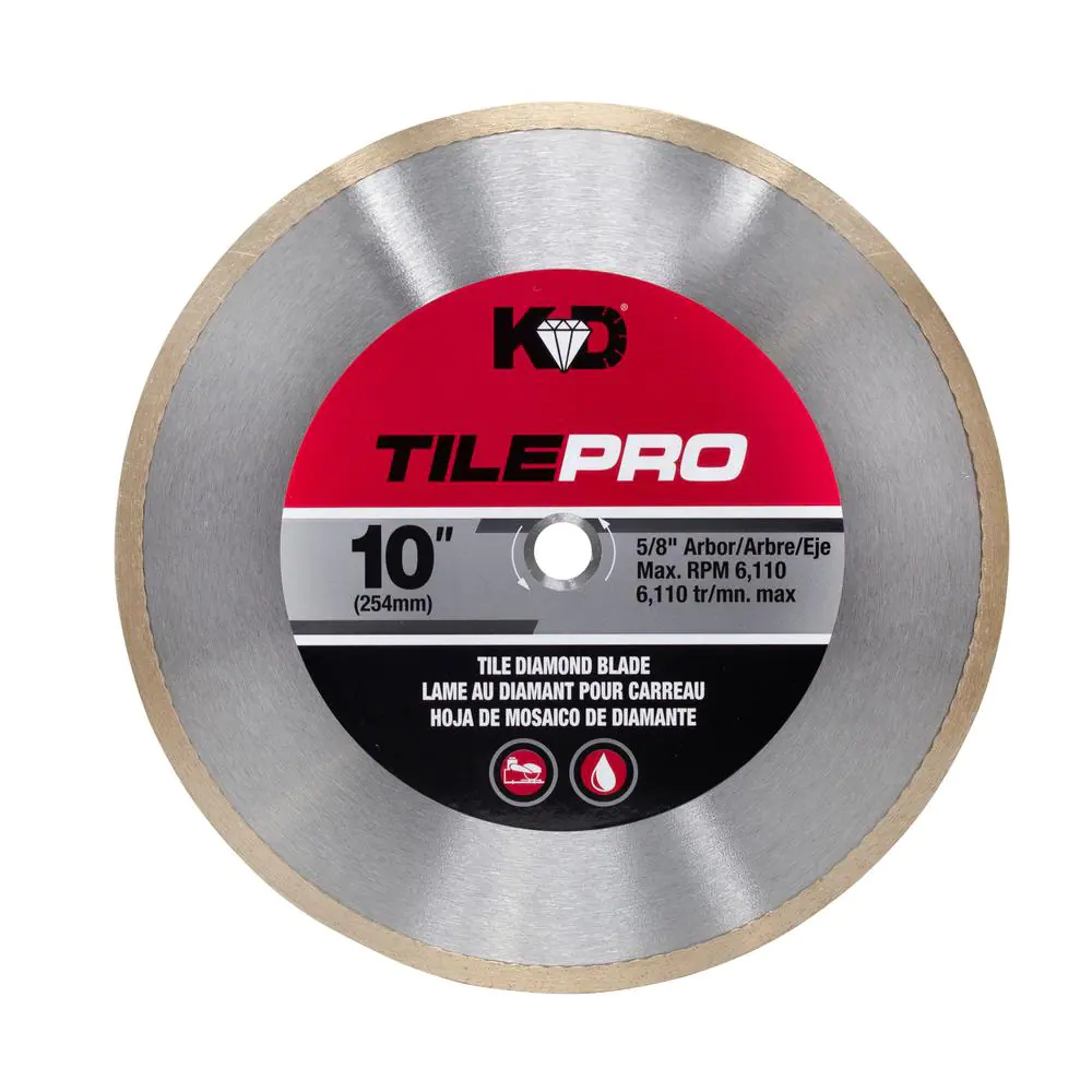 Photo 1 of 10 in. Diamond Tile Circular Saw Blade