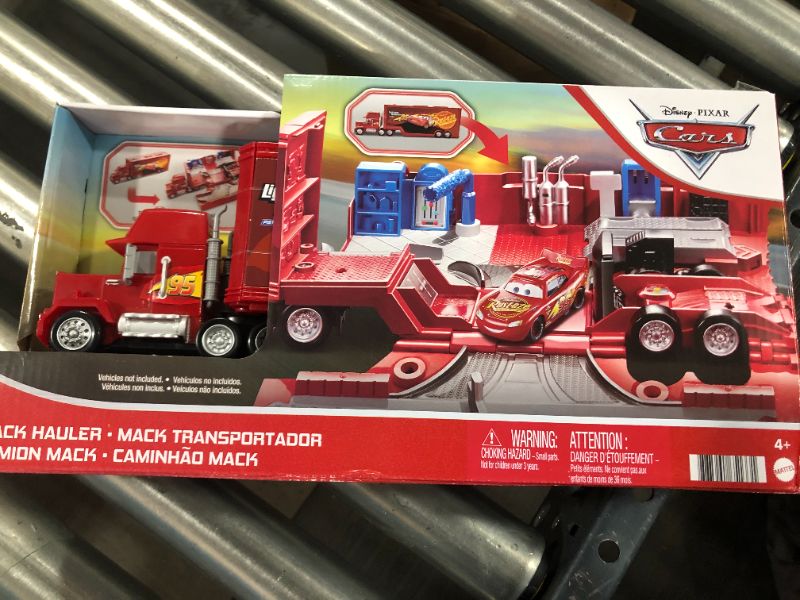 Photo 2 of DisneyPixar Cars Mack Hauler, Movie Playset, Toy Truck and Transporter, Racing Details for Story and Competition Play, Ages 4 and Up
