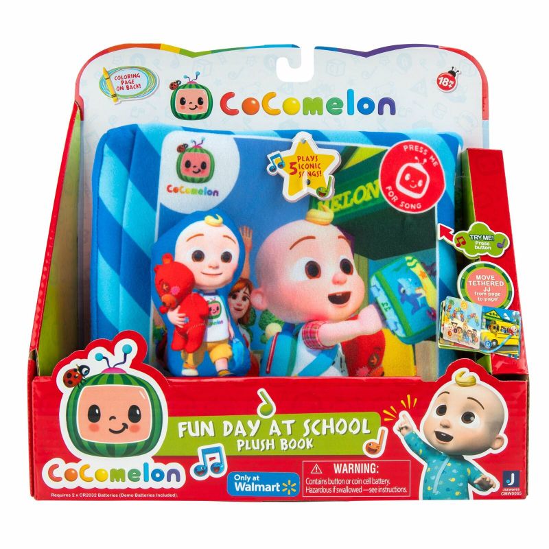 Photo 1 of Cocomelon Fun Day at School Plush Book
