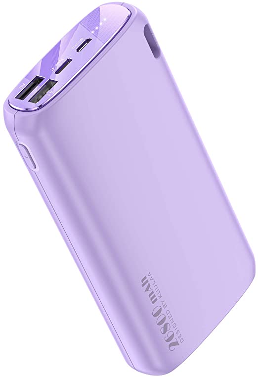 Photo 1 of Portable Charger 26800mAh, Kuulaa Power Bank for Samsung, High Capacity Battery Pack, Dual-Input and Dual-Output Charger Pack, Portable Charger USB C (Input Only) for iPhone, Galaxy, and More
