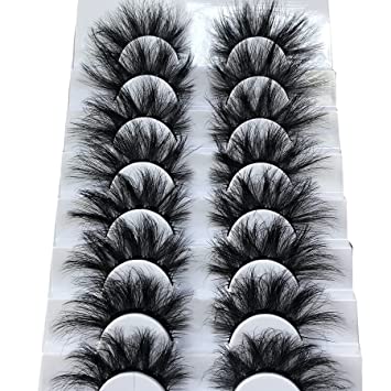 Photo 1 of GMAGICTOBO False Eyelashes Fluffy Wispy Eyelashes Faux 3D Mink Lashes Thick Volume Long Soft Dramatic Strip Eye Lashes Pack 8 Pairs
