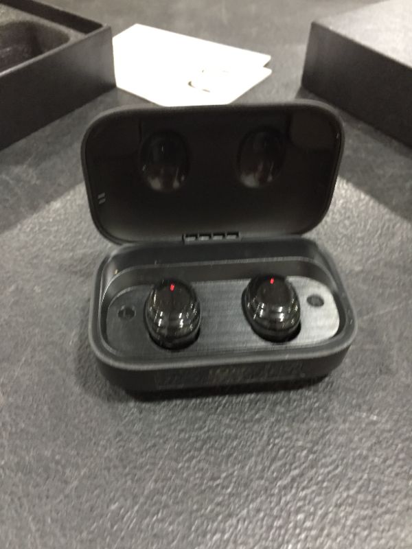 Photo 2 of Wireless Earbuds with Immersive Sound True 5.0 Bluetooth in-Ear Headphones with 2000mAh Charging Case Easy-Pairing Stereo Calls/Touch Control/Built-in Microphones/IPX7 Sweatproof/Deep Bass for Sports