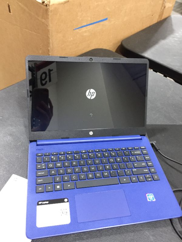 Photo 2 of HP 14-dq0010nr 14" Laptop, Intel Celeron, 4GB Memory, 64 GB eMMC, Windows 10 (47X74UA#ABA)