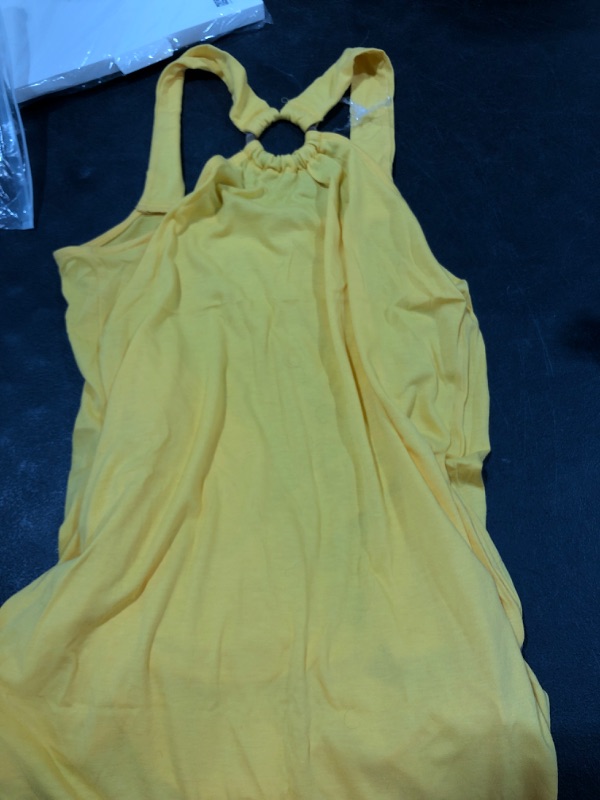 Photo 2 of ANRABESS Women's Summer Casual Criss Cross Sundress Sleeveless Split Maxi Long Beach Dress with Pockets
SIZE SMALL 