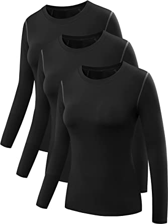 Photo 1 of NELEUS Women's 3 Pack Athletic Compression Long Sleeve T Shirt Dry Fit
SIZE LARGE 