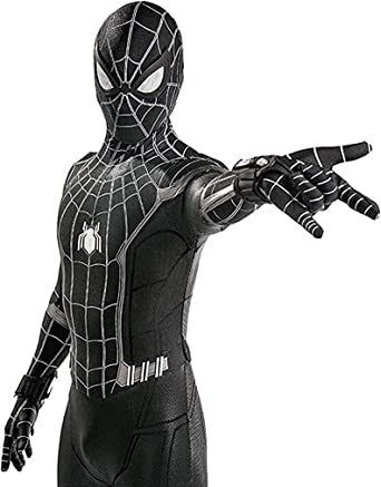 Photo 1 of Black Spider-Man Cosplay Costume SZ 175 CM 