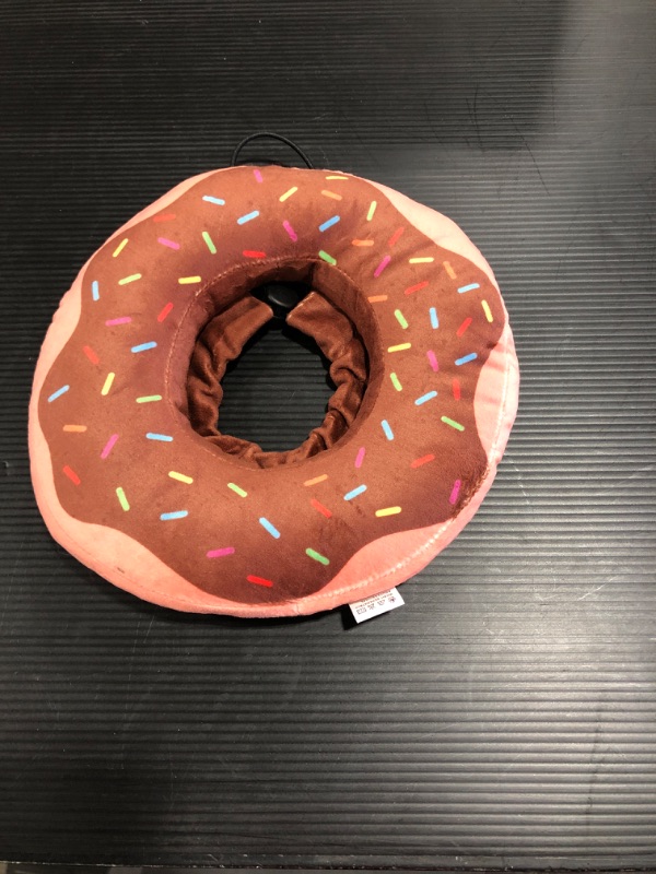 Photo 1 of BINGPET Cute Donut Recovery Collar for Cats and Puppies, Soft Adjustable Protective Pet E Collar Neck Cone After Surgery, Fit for Kitties, Small Dogs
