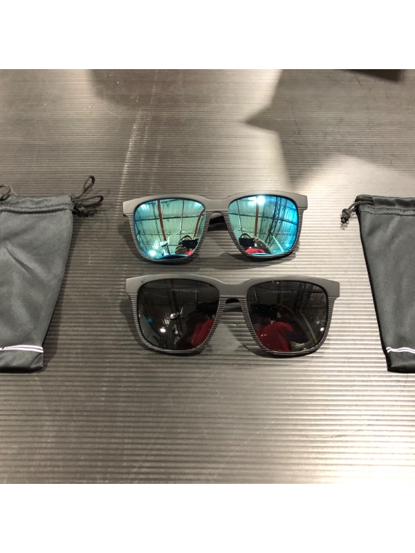 Photo 2 of MAXJULI Polarized Sunglasses for Men and Women,UV Protection Rectangular Sun Glasses 8806
