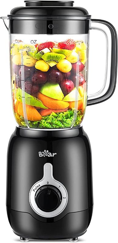 Photo 1 of Bear Countertop Blender, 700W Professional Smoothie Blender with 40oz Blender Cup for Shakes and Smoothies, 3-Speed for Crushing Ice, Puree and Frozen Fruit with Autonomous Clean
