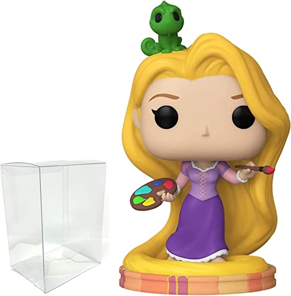 Photo 1 of Visit the Funko Store Rapunzel Pop Protector Bundle - Figurine 3.75 Inch Classic Character Ultimate Princess Collection with PET Clear Plastic Case for Collectible Vinyl Figures
