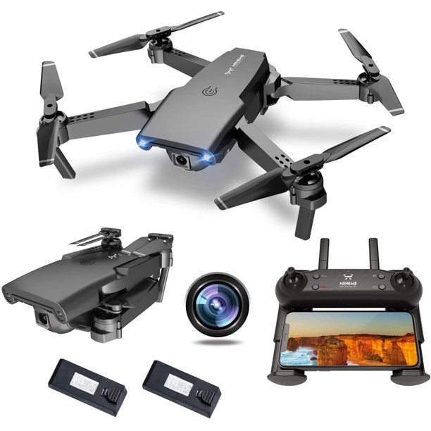 Photo 1 of NEHEME NH525 Foldable Drones with 720P HD Camera for Adults, RC Black
