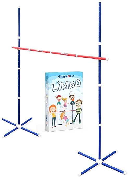 Photo 1 of Giggle N Go Limbo Outdoor Games for Adults and Family - Limbo Game for Kids Party Games, Backyard Games, Lawn Games or Outdoor Games for Kids. Ideal Yard Games for Adults and Family for All Ages
