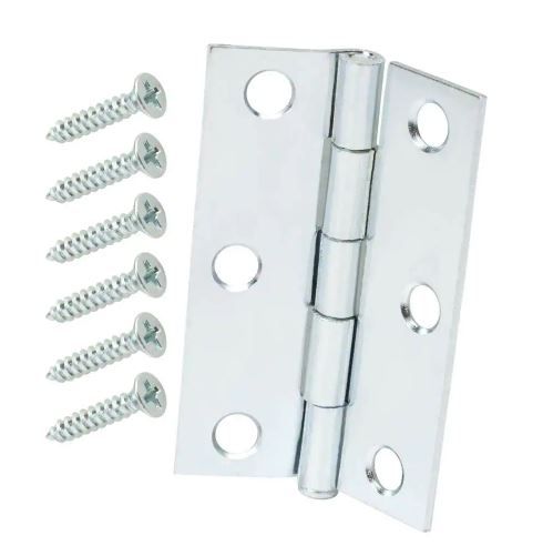 Photo 1 of 3 in. Zinc-Plated Narrow Utility Hinge (2-Pack) [QTY 5]
