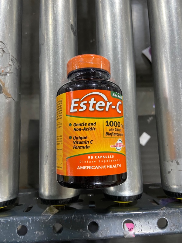 Photo 2 of American Health Ester-C With Citrus Bioflavonoids Capsules - 24-Hour Immune Support, Gentle On Stomach, Non-Acidic Vitamin C - Non-GMO, Gluten-Free - 1000 mg, 90 Count, 270 Servings
