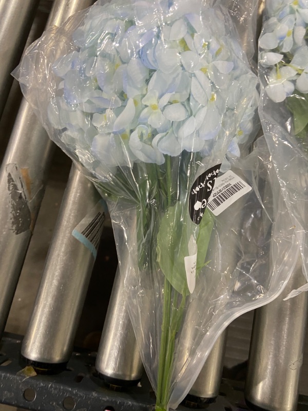 Photo 1 of Artificial Blue Flowers 3pk