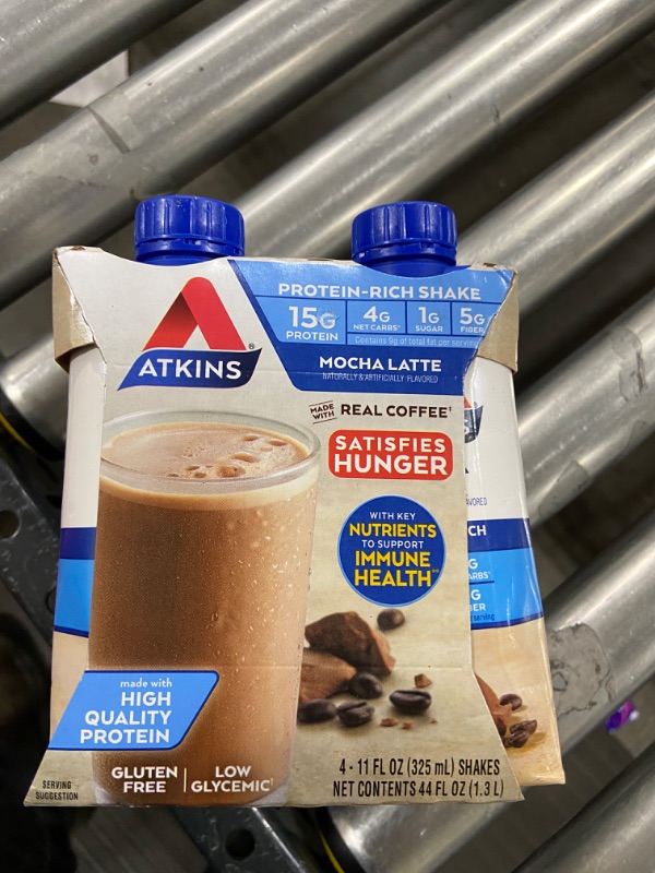 Photo 1 of Atkins Protein Shake - Mocha Latte - 4ct
BEST BY 02//04/2022