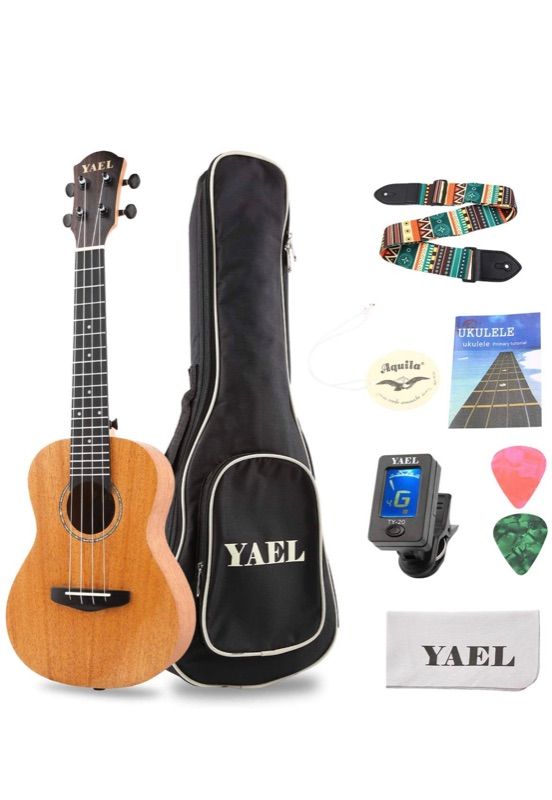 Photo 1 of YAEL Soprano Ukulele Beginner Kit Mahogany Professional 23 inch