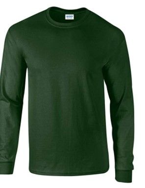 Photo 1 of Gildan Mens Plain Crew Neck Ultra Cotton Long Sleeve 2 pack size s
