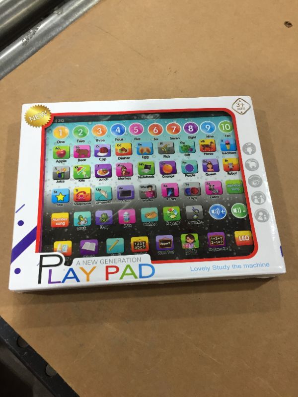 Photo 1 of Toddler Learning Toy, Baby Tablet Preschool Child Early Educational Touch Pad for Fun Learn Number ABCs Spelling Animal
