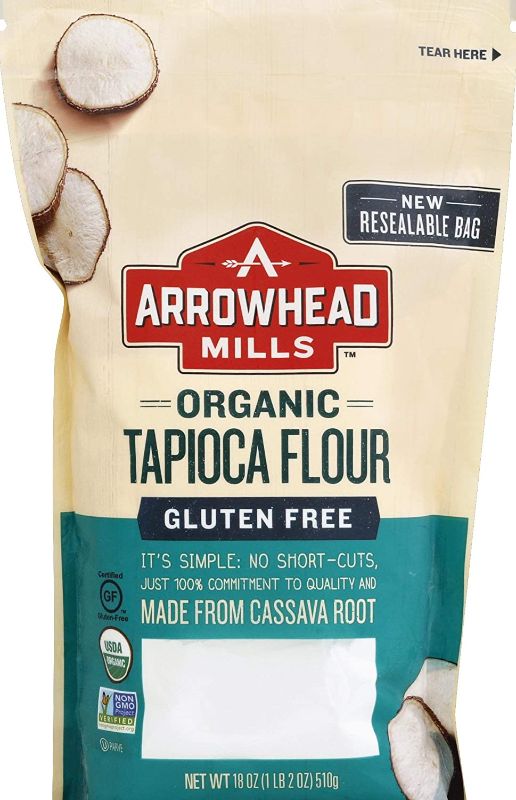 Photo 1 of Arrowhead Mills Organic Tapioca Flour, Gluten Free, 18 Ounce Bag (Pack of 6)
EXPIRES DEC 28 2022