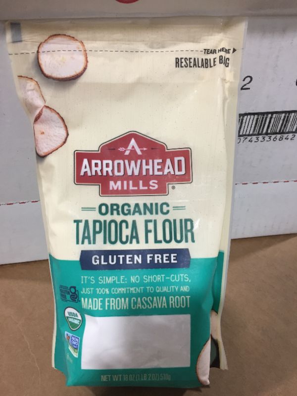 Photo 2 of Arrowhead Mills Organic Tapioca Flour, Gluten Free, 18 Ounce Bag (Pack of 6)
EXPIRES DEC 28 2022