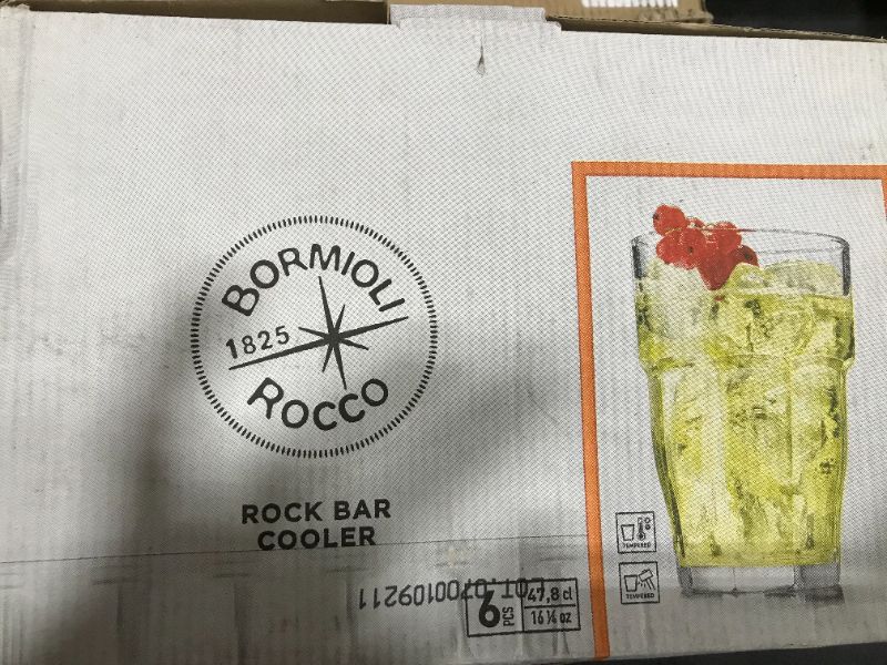 Photo 2 of Bormioli Rocco Rock Bar 6pc Cooler Glass Set 480ml
