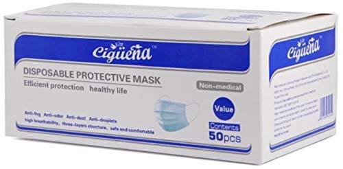 Photo 2 of Ciguena 3-Ply Disposable Protective Mask, Non-medical, 50 Masks/Box
