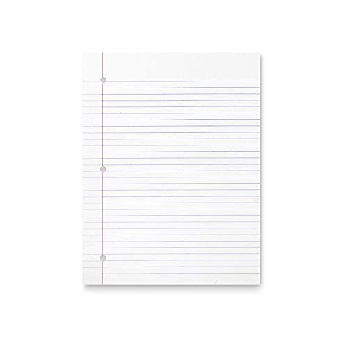 Photo 2 of Amazon Basics Wide Ruled Loose Leaf Filler Paper, 120 Sheets, 10.5 X 8 Inch, 6-Pack
