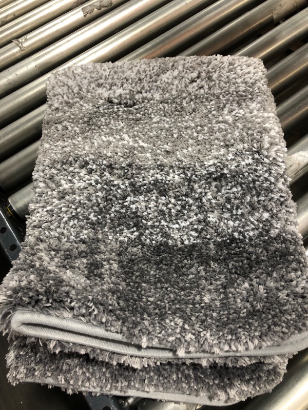 Photo 1 of 36*24in Grey Fuzzy Bath Mat 