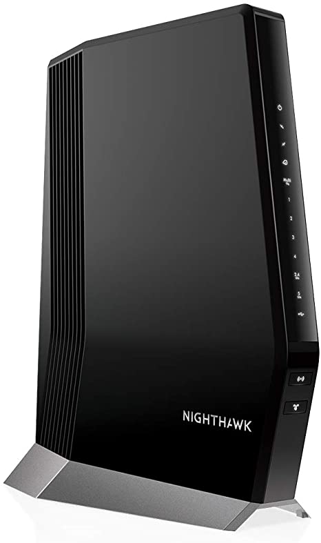 Photo 1 of NETGEAR Nighthawk Cable Modem with Built-in WiFi 6 Router (CAX80) - Compatible with All Major Cable Providers incl. Xfinity, Spectrum, Cox | Cable Plans Up to 6Gbps | AX6000 WiFi 6 speed | DOCSIS 3.1
