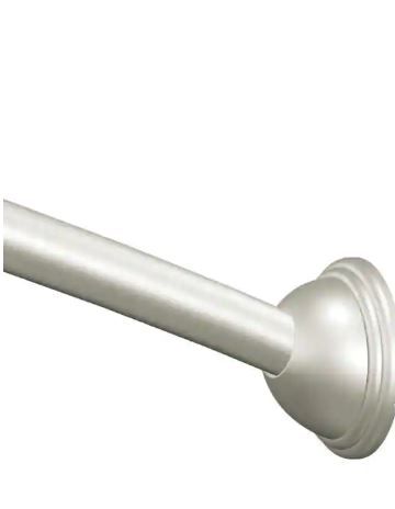 Photo 1 of Adjustable Length Curve Shower Rod SILVER