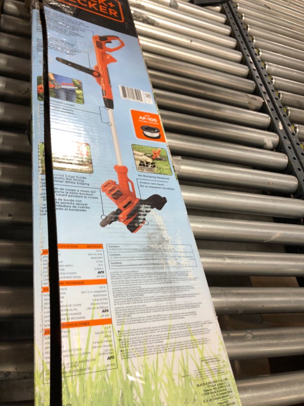 Photo 1 of BLACK+DECKER String Trimmer, Electric, 14-Inch (BESTE620FF)
