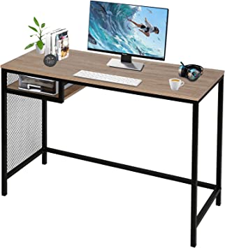 Photo 1 of Office Desk, Computer Table with Shelves, 2-Tier Hallway Entrance Table for Living Room, Entryway, Corridor, Wooden Table, Easy Assembly
