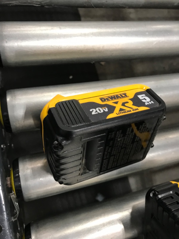 Photo 2 of DEWALT 20V MAX XR Battery, Lithium Ion, 5.0Ah (DCB205) 2PACK
