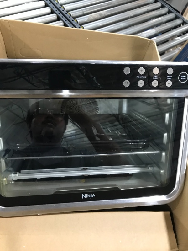 Photo 9 of Ninja DT201 Foodi 10-in-1 XL Pro Air Fry Digital Countertop Convection Toaster Oven with Dehydrate and Reheat, 1800 Watts, Stainless Steel Finish
