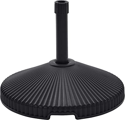 Photo 1 of Amazon Basics 66 LB 22.5-Inch Umbrella Base Stand - Plastic, Black
