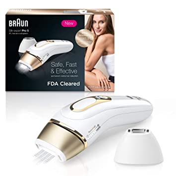 Photo 1 of Braun IPL Hair Removal for Women and Men, Silk Expert Pro 5 PL5137 with Venus Swirl Razor, FDA Cleared, Permanent Reduction in Hair Regrowth for Body & Face, Corded