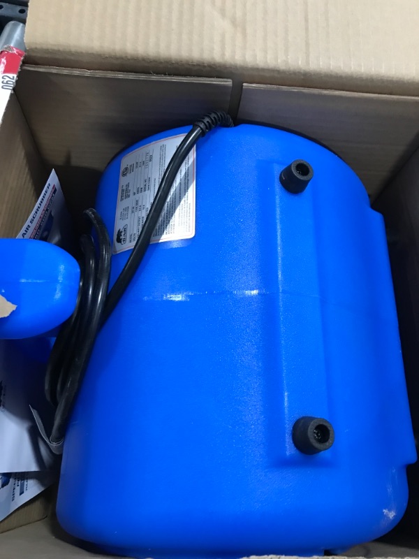 Photo 2 of 1/4 HP Air Mover Blower Fan for Water Damage Restoration Carpet Dryer Floor Home and Plumbing Use in Blue
