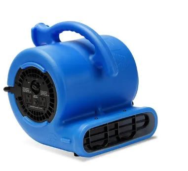 Photo 1 of 1/4 HP Air Mover Blower Fan for Water Damage Restoration Carpet Dryer Floor Home and Plumbing Use in Blue
